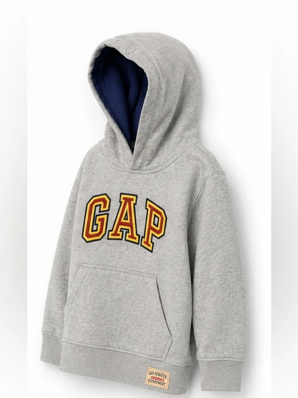 Vintage Baby Gap Athletic Dept Hoodie Gray Fleece Sweatshirt Toddler 4Y Unisex